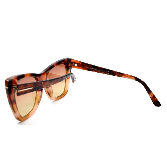 TOM FORD TF846/S 56T POPPY-02 HAVANA BROWN GRADIENT WOMEN'S SUNGLASSES - Picture 7 of 10